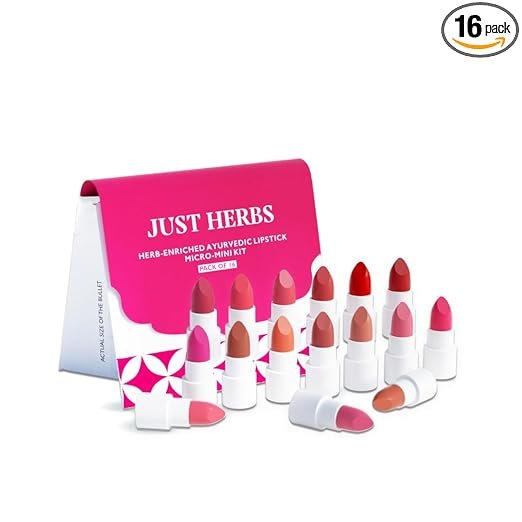 Just Herbs Ayurvedic Creamy Matte Micro Mini Lipstick Kit