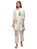 Cotton Kurta Set for Women – Printed Anarkali Kurta with Pants