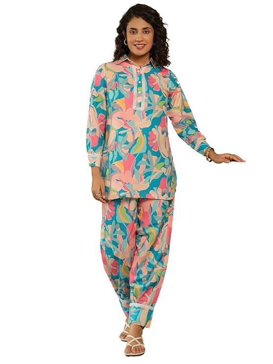 Women's Rayon Floral Co Ord Set Stylish