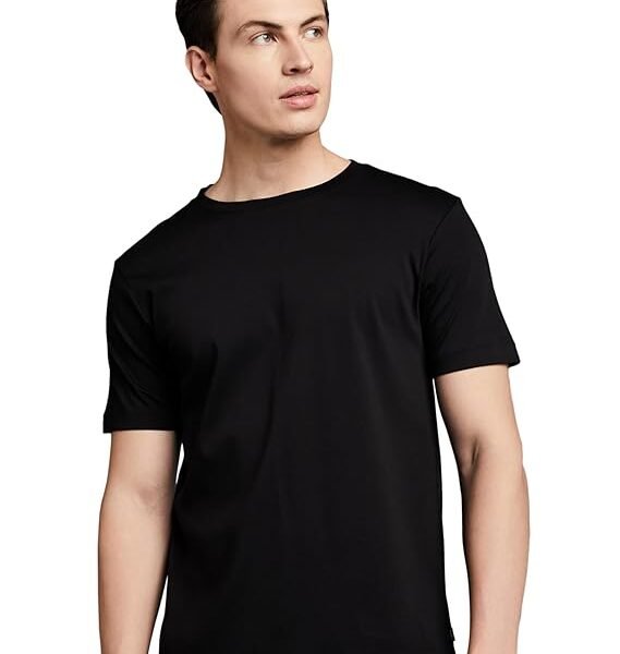 Men's Super Soft Round Neck Solid T-Shirt: Regular Fit
