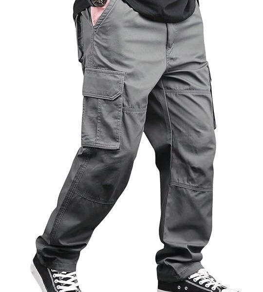 Reguler Fit Cotton Cargo Pants for Men