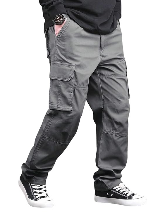 Reguler Fit Cotton Cargo Pants for Men