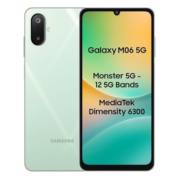 Samsung Galaxy M06 5G (Sage Green, 4GB RAM, 64GB Storage)