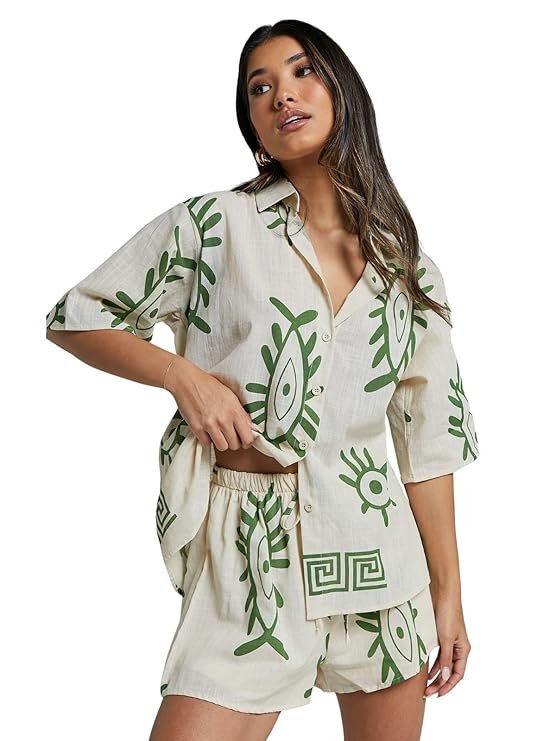 Stylish Co-ord Set for Women – Trendy Korean Summer Travel Outfit