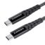 Ambrane Unbreakable 60W Fast Charging 1.5M Braided Type C to Type C Cable