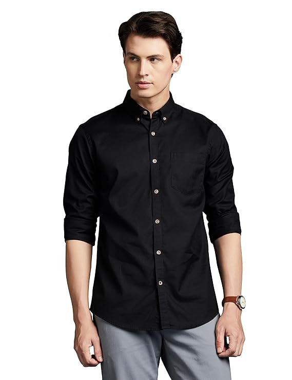 Men's Stylish Solid All Day Fresh Buttondown Casual Shirt