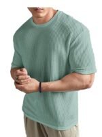 Mens Solid Dotted Unique Design Oversized Tshirt for Men