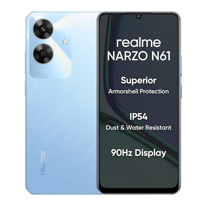 realme NARZO N61 (Voyage Blue,6GB RAM+128GB Storage)